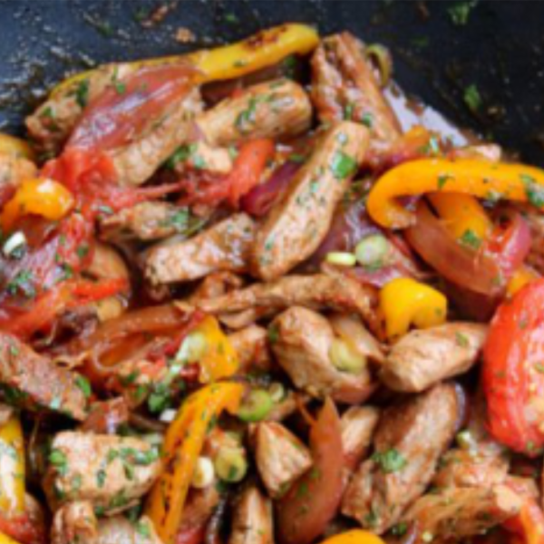Wok de lomo
