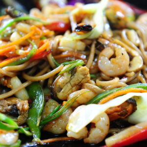 Ramen con mariscos